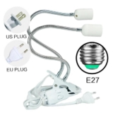 מוט גמיש עם קליפס למנורת E27